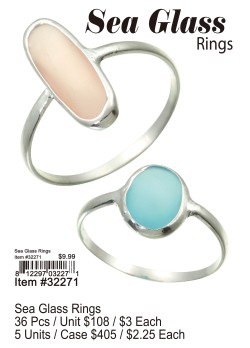 Sea Glass Rings
